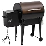 vidaXL Pelletgrill, Pelletsmoker mit Altöl Behälter, Holzpelletgrill mit großem...