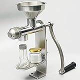 Manuelle Ölpresse Maschine für Nüsse und Samen, Edelstahl DIY Expeller Werkzeug, Effiziente...