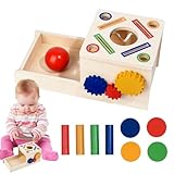 Verschiedene Spiele aus Holz, Farbsortierspielzeug für Kleinkinder – Geldbox in Form von...