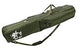 Ferocity Angeltasche 160 cm Rutentasche Rutenfutteral Angelkoffer 3 Kammer Made in EU mit...