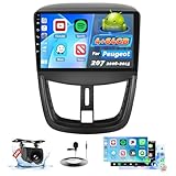 Roinvou 4+64G Autoradio Android 15 für Peugeot 207 2006-2015 Wireless Carplay Android Auto, Touch...