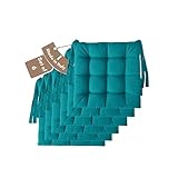 Il Tuo Artigiano Design 6 Stuhlkissen im Set, 40 x 40 cm 6 cm dick, Polsterung aus Schaumstoff und...