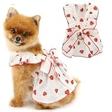 PAIDEFUL Hundekleid, niedliches Erdbeer-Haustierkleid für kleine Hunde, Mädchen, Sommer,...