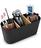 Toaren Bambus Trennwände Toothbrush Holder Zahnbürstenhalter,Herausnehmbarer Zahnputzbecher...