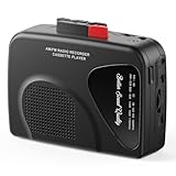 Kassettenspieler/Recorder, AM/FM-Radio,Walkmaner Tragbarer Kassettenspieler, Aufnahme auf Kassette,...