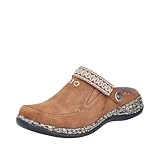 Rieker Damen 46383 Slipper, braun 24, 41 EU