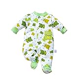KIDDLETOWN Baby Schlafanzug, Strampler Neugeborene, Baby Strampler Langarm, Babyschlafanzug...