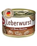 DREISTERN Leberwurst 160g I Mit Schweinefleisch & Gewürzen I Herzhafte Spezialität in recyclebarer...