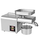 Elektrische Ölpresse 610W Öl Pressmaschine Elektrische Ölmühle Edelstahl Automatische Ölpresse...