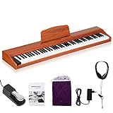 Asmuse Digital Piano 88 Key Keyboard mit halbgewichteten & Bluetooth Portable E Piano Home Digital...