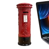 Britischer roter Briefkasten-Sparschwein – Münzenbanken mit hoher Kapazität, Vintage-Geld,...