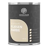 Lignocolor Fliesenfarbe matt | hochbeständige Farbe für Wand- & Bodenfliesen (Weiss matt, 750 ml)...