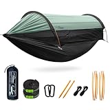 Travel Bird Camping Hängematte Zelt mit Moskitonetz und Sonnenschirm, 290x140CM Großer Raum,...
