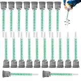 20 Stück Statikmischer, Statikmischer Mischerdüsen, 1:1 Mischrohr，Grün Kunststoffkleber...