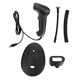 TOYZFRIENDY USB Kabelgebundener Barcode Scanner mit Automatischer QR Code Erkennung LED Licht...