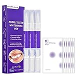 Zahnaufhellung Bleaching Stift mit 7Paar Zahnweiß Streifen|Für sofortige Aufhellung Langanhaltend...