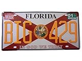 OPO 10 - USA-Autokennzeichen - Metallnachbildung: Florida (84)