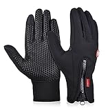 Onetraum wasserdichter Touchscreen Handschuhe Winter Fahrradhandschuhe Laufhandschuhe Sporthandschuh...