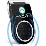 Bluetooth KFZ Freisprecheinrichtung, Bluetooth 5.0 In Car Speakerphone Handsfree Car Kit mit...