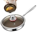Bratpfanne – Titan-Alłiage-Pfanne, 28 cm, Antihaftpfanne, hitzebeständiger Griff, Bratpfanne mit...
