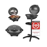 TZS First Austria - Elektrogrill 2 in 1 Tischgrill & Standgrill 2400W - Elektrischer Grill mit...