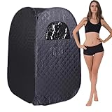 Saunazelt,DampfSauna für Zuhause Zelt,Ganzkörperfaltbarer EIN Personen Spa Raum für Detox...