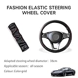 COYUN 1 pcs Lenkradbezug Leder, Auto Zubehör Innenraum, Mikrofaser Leder Lenkradhülle,...