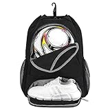 Fußball tasche, Basketball Kordelzug Rucksack Verstellbar Tunnelzug Daypack mit Ballfach &...