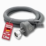 ELECTROHOGAR Aquastop Schlauch Waschmaschine und Spülmaschine, 1,5M | VDE Geprüfte - Deutsches...