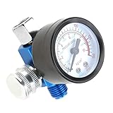 Luftdruckregler 1/4 Zoll 0-150PSI Sprühfarbe Luftregler Manometer Pneumatisches Werkzeug Zubehör...