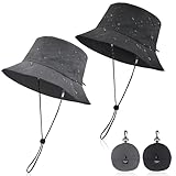 beifon Sonnenhut Damen UV-Schutz, Regenhut Damen Wasserdicht Schnelltrocknend, Fischerhut Herren...