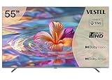 Vestel Fernseher 55 Zoll Smart TV Powered by TiVo, 4K UHD Fernseher mit Dolby Vision HDR, Dolby...