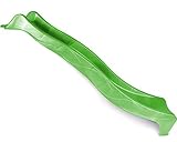 Ondis24 Wellenrutsche 230 cm Rutsche Wasserrutsche für Spielturm Hangrutsche Anbaurutsche (Lime)