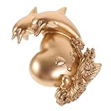 DOITOOL Delfin Figurine Resin Skulptur Meeresmotiv Deko für Wohnzimmer Büro Schreibtisch...