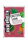 Undergreen by COMPO Cactus Love, Kakteenerde, Erde für Kakteen und Co., Bio, Kultursubstrat, 2,5...