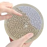 usefulbeauty Labyrinth-Spielzeug, Labyrinthspielzeug – mit 2 Metallkugeln, kreisförmiges Tablett,...