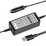 LabTEC 12 V-24 V Auto USB-C Kfz-Ladegerät Laptop Netzteil Universal 90 W 65 W für MacBook Pro/Air...