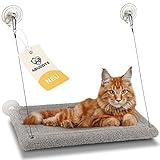 4BUDDYS® Katzen Fensterliege bis 25 KG belastbar | Die Fensterliege für Katzen in Grau | unsere...