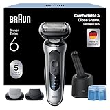 Braun Series 6 Elektrorasierer Herren, Rasierapparat mit 60 Min. Akku, 4in1 SmartCare...