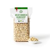 PAKKA – Bio Fairtrade Mandeln blanchiert geröstet gesalzen 750gr, direkt hergestellt und...