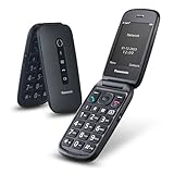 Panasonic KX-TU550EXB 4G Essentials Clamshell Handy für Senioren, 1,2 MP Kamera, Seniorentelefon...