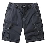 Caxndycing Cargohose Herren Shorts Sommer Chino Jeans Kurze Hosen Stretch Jogger Cargo Shorts mit...