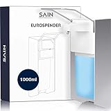 SAIN Professional - Desinfektionsspender 1000ml inkl. Montage-Set - Seifenspender Wandbefestigung