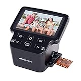 Magnasonic All-in-One 24MP-Filmscanner mit großem 5'-Display & HDMI, konvertiert 35mm/126/110/Super...