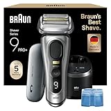 Braun Series 9 Pro+ Rasierer Herren, Elektrorasierer mit 5 Pro Rasierelementen, Langhaarschneider &...