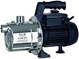T.I.P. Gartenpumpe Edelstahl GP 3000 INOX (bis 2.950 l/h Fördermenge, Förderhöhe max. 42 m/Druck...
