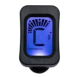 Hoement Chromatisches Gitarrenstimmgerät mit Rutschfestem Design für Gitarre Bass Violine und...