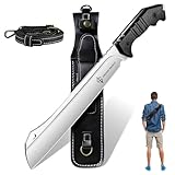 Dream Reach Großes Outdoor Messer - Scharfe Machete mit Scheide, Full Tang Survival Messer...