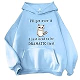 Hoodie Damen, Oversize Hoodie, Vintage Kleidung Damen, fließjacke Frauen, jacken Teenager mädchen,...