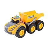 Dickie Toys - Volvo Muldenkipper – 23 cm großes Baufahrzeug mit Kippfunktion, Sound, Licht,...